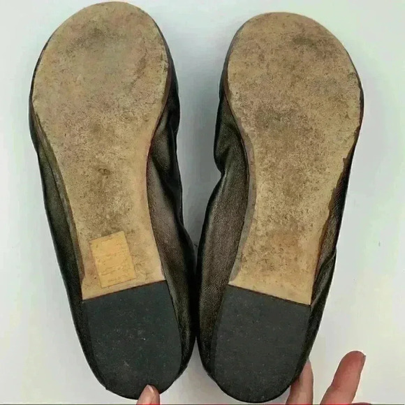 M. Gemi flats size 39.5 9.5 bronze leather ballet - Picture 6 of 11